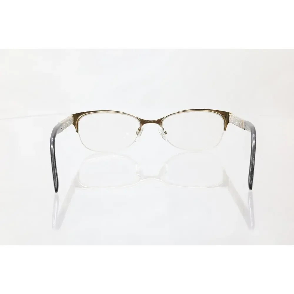 Jimmy Choo JC106 Brown/Silver Eyeglass FRAMES ONLY - FAIR CONDITION